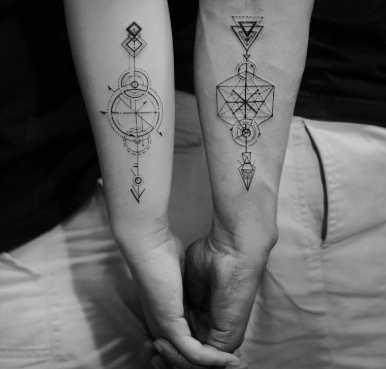 tatuagem de casal moderna 1
